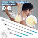 6PC Hip Replacement Recovery Kit, Includes Sock Aid, Long Handle Shoe Horn, Grabber Reacher, Telescoping Back Scratcher, Leg Lifter, Long Handled Bath Sponge, Aids for Postoperative Recovery