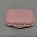 2 Pack Pill Case Organizer,Travel Pill Box with Label, Daily Medicine Organizer Case, Waterproof Pocket Container Case, Portable Pink Supplement Case Medicine Container Compact for for Vitamin