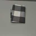 Grey & White 2 Side Buffalo Check Farmhouse Table Runner for Family Dinners or Gatherings, Indoor or Outdoor Parties, Everyday Use (12" x 36")