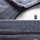 Mens Argyle Sweater Vests Classic V-Neck Sleeveless Pullover Grey Black Knitwear Nice Tank Tops for Dad Husband (XX-Large)