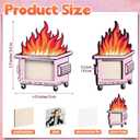 2 x Yerliker Mini Dumpster Emotional Fire Support Positive Picture Frame Gifts Employee Valentines Appreciation Gifts Desk Accessories for Teacher Women Men Office Decor Coworkers(Pink)