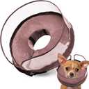 BARKLESS Dog Cone, Inflatable Dog Cone After Surgery for Small Breeds, Soft Surgery Collar with Enhanced Anti-Licking Guard Shield for Pets, Patented Protective Donut Collar