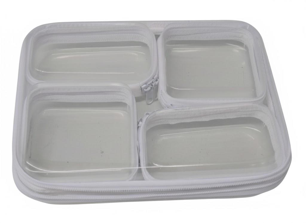 5 pcs Clear Zipper Pouches