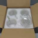 8 oz Double Walled Glass Coffee Mugs, Clear Glass Mug Set of 4, Insulated Borosilicate Glass Coffee Cups with Handle, Espresso Mugs for Cappuccino, Latte, Tea, Hot/Cold Drink