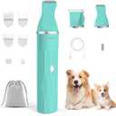 FERRISA 2 in 1 Dog Clippers for Grooming, Dog Hair Clipper for Grooming, Quiet Small Pet Grooming Kit, Electric Pet Hair Trimmer, Waterproof Cat Clipper with 2 Trimming Heads