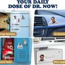Officially Licensed Dr. Now Magnets  12 Pack Funny Dr. Nowzaradan Fridge Magnets, 3"  3" Strong Magnets, Motivational Diet Helper for Refrigerator & Car - Black Text