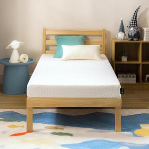 ZINUS 5 Inch Twin Cooling Essential Memory Foam Mattress [NewVersion], Fiberglass Free, Medium Feel, Breathable Cooling Layers, Certified Safe Materials (White)