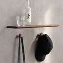 2 x Wood Wall Hooks,4 Pack Coat Hooks Wall Mounted, Modern Hat Hooks for Wall, Wall Hanger for Hanging Coat Towel Hat Bag Robe Jacket Clothes (Beech Wood)