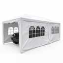 Outdoor 10 x 20 Feet Canopy Tent, Party Wedding Tent with Removable Walls, Portable Canopy Shelter Gazebo Pavilion for Event, Backyard White