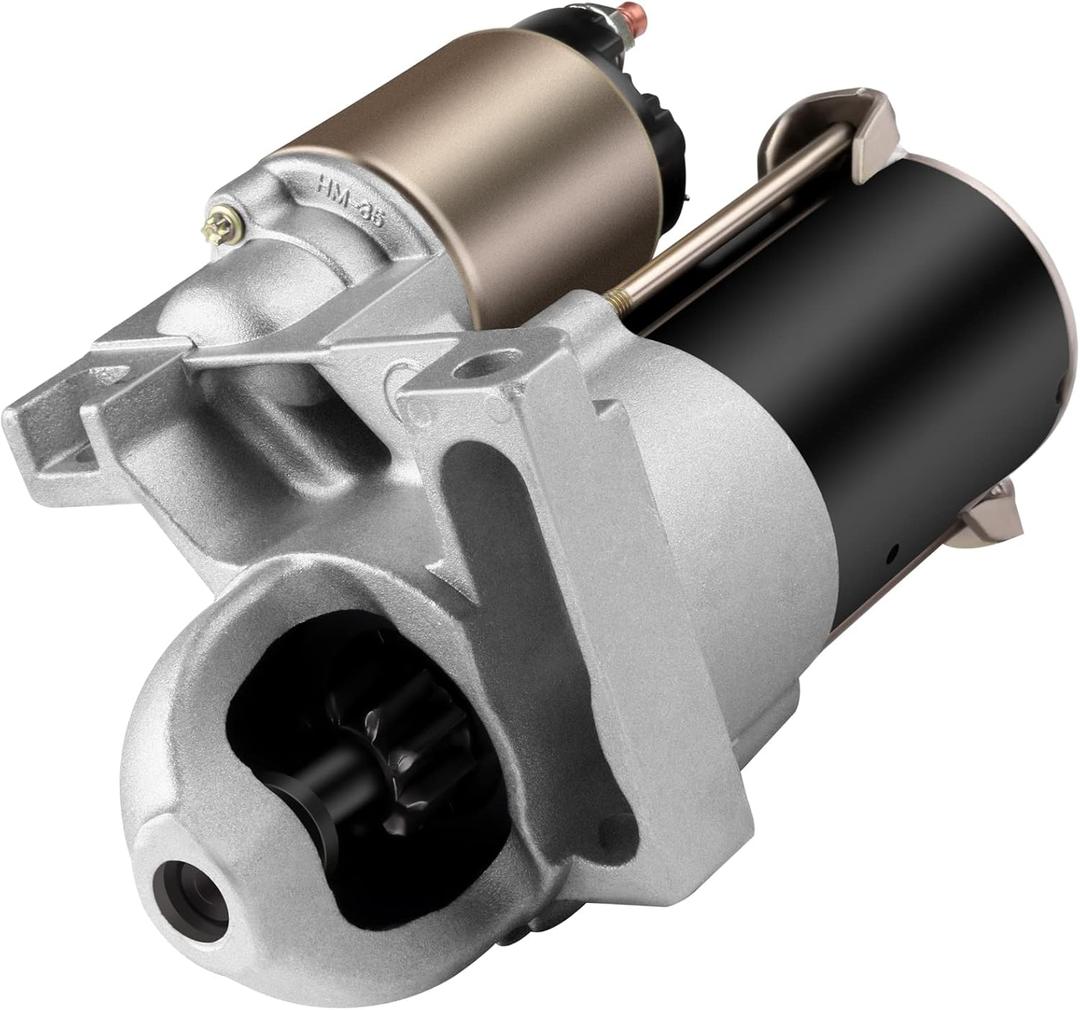 New Starter Replacement for Chevrolet for S10 2.2L 2002-2003 for Buick for Rendezvous 3.4L 2002-2005 for Chevrolet for Monte Carlo 3.4L 2000-2005, 9000868 8000058, 1.4kW/12 Volt Starter