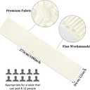 10-Pack Ivory 12 x 108 inches Long Premium Satin Table Runner for Wedding, Decorations for Birthday Parties, Banquets, Graduations, Engagements, Table Runners fit Rectange and Round Table