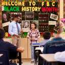 6 x 72ft Black History Month Bulletin Board Border Decoration Kente Cloth Trim Irregular Two-Sided Printed Paper for Classroom Poster African American Celebration Party School Decor