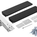 Double Action Spring Hinge, Includes Cover Plates, Stainless Steel Spring Pivot Hinge for Wood Door, Self-Closing Door Hardware with Adjustable Telescoping Shaft