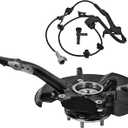 698-149 Front Left Steering Knuckle Assembly Compatible with Toyota Tacoma 4WD 2005-2023, Driver Side Spindle Knuckle w/Wheel Bearing Hub and ABS Sensor, 698149 43212-04050 4321204050