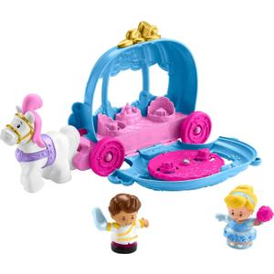 Fisher-Price Little People Toddler Toy Disney Princess Cinderellas Dancing Carriage Playset with Figures for Pretend Play Ages 18+ Months