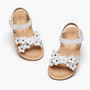 Felix & Flora Toddler Girl Sandals -Flower Girl Dress Shoes Open Toe Little Kid Summer Flats Size 5