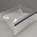 UPGRADED W11162446 Refrigerator Crisper Drawer Compatible with Whirlpool Fridge Drawer W11046495 Whirlpool Crisper Drawer Replacement Parts WRS325SDHZ WRS555SIHZ WRS315SDHM Bottom Refrigerator Drawer