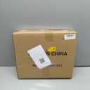 Vinyl Record Storage Crate, Holds up To 60 LPs, Album Visible Storage Box with Acrylic Front, Handle, Wooden Multi-Purpose Organizer for Records, Magazines and Books, for Desktop and Home Office (1 Pack)