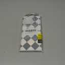 Checkered Magnetic Case for iPhone 14 Pro Max | Magsafe Compatible, Aesthetic Rectangular Diamond Checkerboard, Iridescent Glitter Sparkle, Black Silver