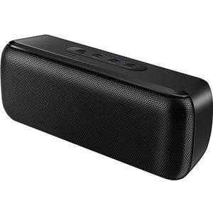 LENRUE Bluetooth Speaker,Wireless Portable Speakers with TWS, 12H Playtime, Clear Sound for Home,Travel and Outdoor,Handfree Calls Compatible with for iPhone, Samsung Android and More (Matte Black)