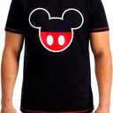 Disney Mens T-Shirt Mickey Mouse (XX-Large, Black)