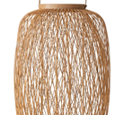 Bloomingville Decorative Bamboo Hand-Woven Lantern Candle Holder, Natural