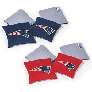 NFL Pro Football Dual Sided Bean Bags by Wild Sports, 8 Count, Premium Toss Bags for Cornhole Set - Great for Tailgates, Outdoors, Backyard (One Size)