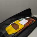 Solid Golden Blank Swooper Flag Pole Kit for Businesses,Advertising Banner Kit Include 8 Feet Tall Feather Flag,Banner Pole,Ground Spike and Travel Bag-12 Feet