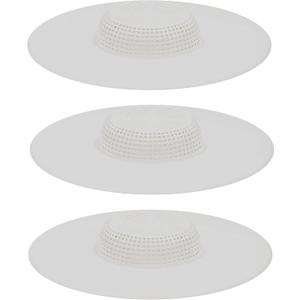 Handy Housewares 5" Durable Plastic Shower Drain Hair Trap - Helps Keep Drains Unclogged (3-Pack)
