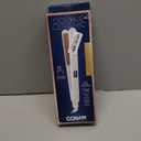 Conair Double Ceramic Flat Iron, 1-Inch Flat Iron, 5 Digital Temp Settings Up to 410F, Extra-Long Plates, For All Hair Types and Textures, White