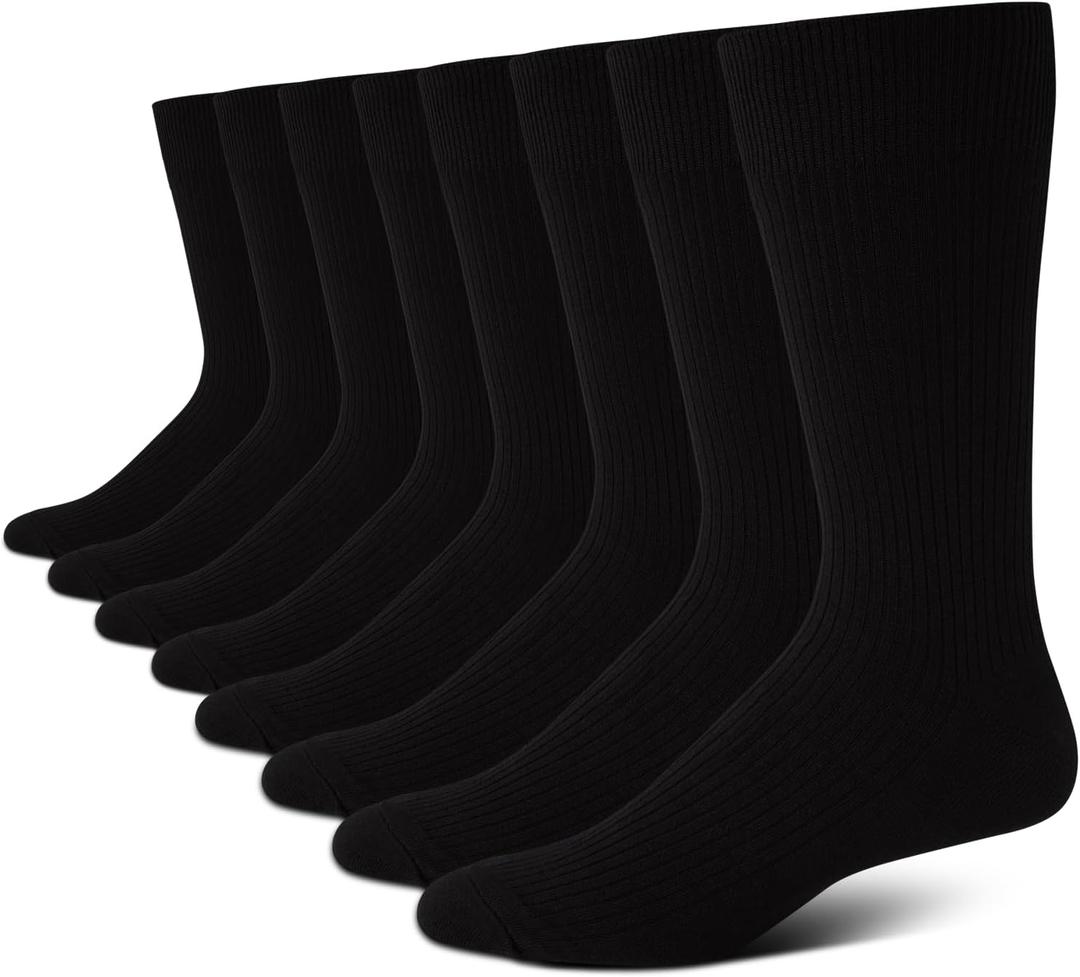 Calvin Klein Men's Cotton Blend Dress Crew Socks, Size: 7-12 (8-Pack)
