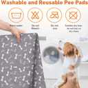 Puppy Pee Pads with Pheromones,Forever Pad,Washable Pee Pads for Dogs,Reusable Dog Pee Pads,Waterproof and Leak-Proof,Non-Slip Base Training Pad Suitable for Home and Dog Crates(Gray,M)
