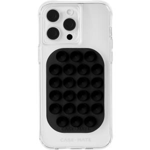 Case-Mate Adhesive Suction Cup Phone Mount - Hands-Free and Anti-Slip Sticky Grip - Strong 3M Adhesive - Content Creator Essential - Compatible with iPhone, Android, and Phone Cases - Black