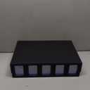 Trading Card Storage Box 5-Row 3900+ Capacity,TCG MTG Card Case with Magnetic Lid & Commander Display,Top Loader Storage for Sports Cards,Includes Dividers Dice BoxBlackBlue