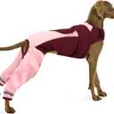 Yternal Dog Recovery Suit-Dog Hind Leg Recovery Sleeve for ACL TPLO Surgery -Adjustable Soft Anti-Licking Wrap with Reflective Strips & Anxiety Relief,for Female and Male Green 2XL