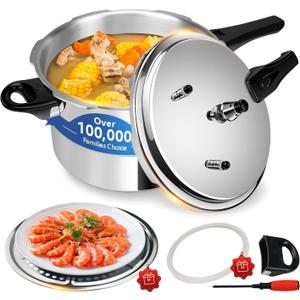pressure cooker 10 qt All Stovetops Induction Compatible Thickened Pressure Cooker with Spring ollas de presin para cocinar pressure cooker 10.57 qt Aluminum (10.6 Quarts)
