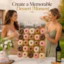 Acrylic Donut Wall Display Stand with Support Bar, 26 x 22 in
