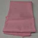 sancua 60 Inch Round Tablecloth (Fits 20-48 Inch Tables), Water Resistant Spill Proof Washable Polyester Table Cloth Decorative Fabric Table Cover for Dining, Buffet Parties and Camping, Pink