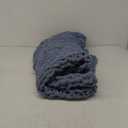 Chunky Knit Blanket Throw Knitted Throw Blankets for Couch Bed Fluffy Soft Blanket with Jumbo Chenille Yarn Thick 100% Handmade (Dusty Blue)