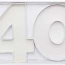 9IN Fillable Charcuterie Number Shaped Cardboard Decorative Box Birthday Anniversary Party Treat(Number 40)