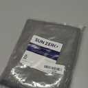 Sun Zero Easton Energy Saving Blackout Rod Pocket Curtain Panel, 40" x 63", Gray