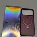 Magnetic Compatible with iPhone 17 Pro Max Case with Stand [Military Grade Drop Tested][Compatible with Magnet] Ring Translucent Slim Hard Back Soft Edge, Wine Red