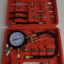 0-140PSI Fuel Injector Injection Pump Pressure Tester, Fuel Pressure Tester Kit, Universal Fuel Pump Pressure Tester Gasoline Car Truck Motorcycle Diagnostic Tool