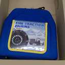 Snow-Chains Auto Fixing 1 Min Quick Installation Tire-Chains, Heavy-Duty Emergency Tire Traction Chain for Pickup Trucks and Off-road SUV Car Tires 265 275 285 295 305 - Set of 2 (HYR-B)