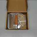 Cat Litter Scoop Metal 304 Stainless Steel, One-Piece Pressed Design with No Weld Spots, Durable Anti-Break Handle, Dual Slot Sizes, with Holder Stand, Easy to Clean, Filters Small Litter Clumps