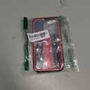 FNTCASE for iPhone 15 Pro Case: Military Grade Drop Proof Rugged Protective Cell Phone Cover with Kickstand & Built-in Protector | Matte Textured Shockproof TPU Hybrid Bumper Cases (Red)