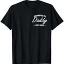 Promoted To Daddy Est 2025 Soon To Be New Dad Fathers Day T-Shirt XL