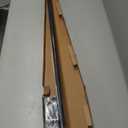 Ivilon Drapery Window Curtain Rod - End Cap Style Design 1 Inch Pole. 48 to 86 Inch Color Black