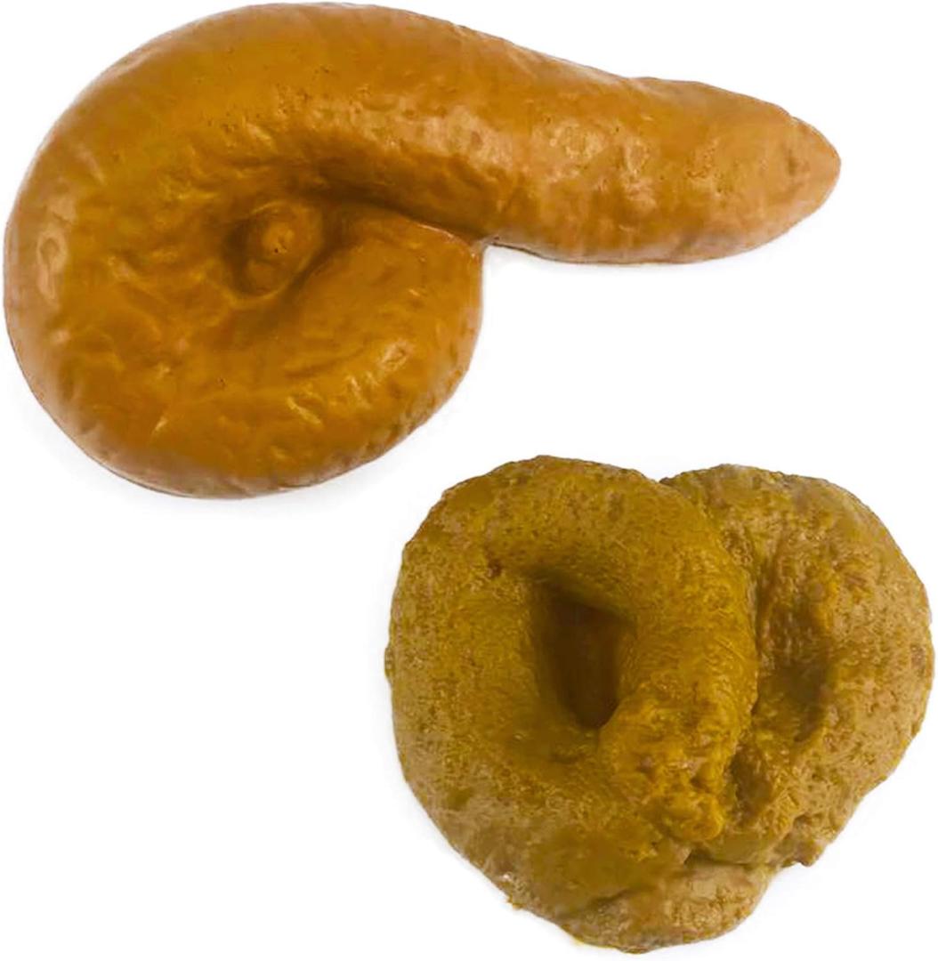 7 x Fake Poop Prank Funny Poop Toys Gag Gift Realistic Mischief Novelty Toys for Joke Trick Halloween April Fool 's Day Party, Pack of 2
