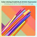 Mombella Fidget Toys for 36 Months+, Autism Sensory Toys for Kids Adults, 3D DIY Sensory Ball with Silicone Strings to Explore Open-Ended Play, Thinking, Calming, Reduce Stress, Anxiety, ADHD